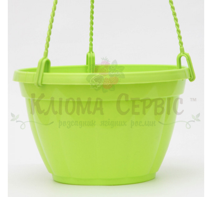 Підвісний горщик для квітів 3.7 л, салатовий (Україна)