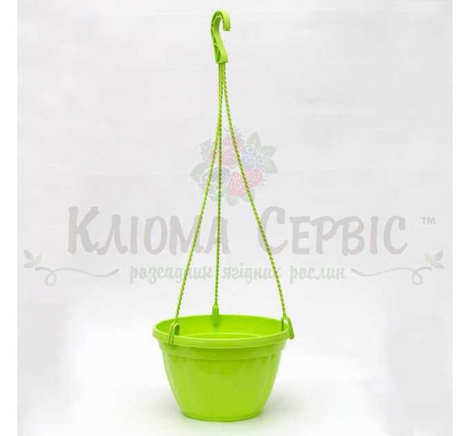 Підвісний горщик для квітів 3.7 л, салатовий (Україна)