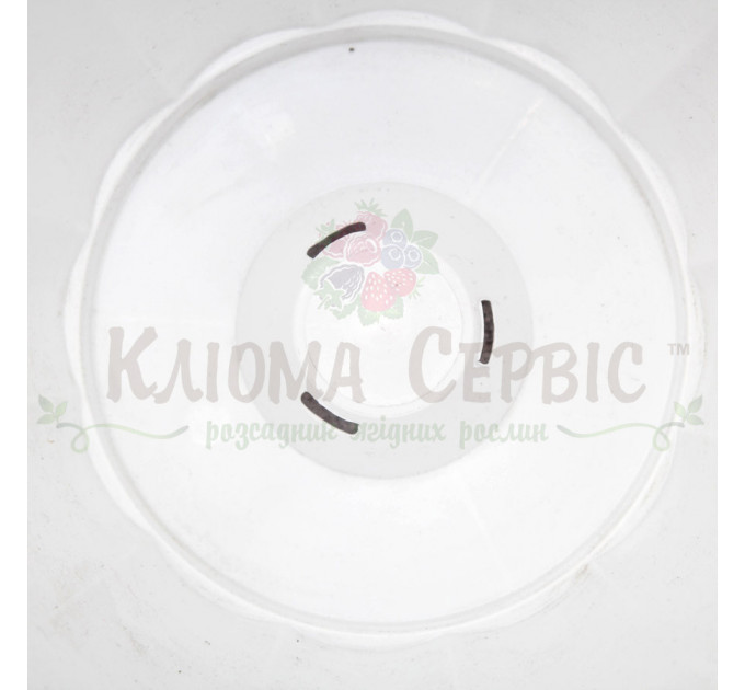 Горшок подвесной 2,5 л с крючком (20*12,5) белый Украина