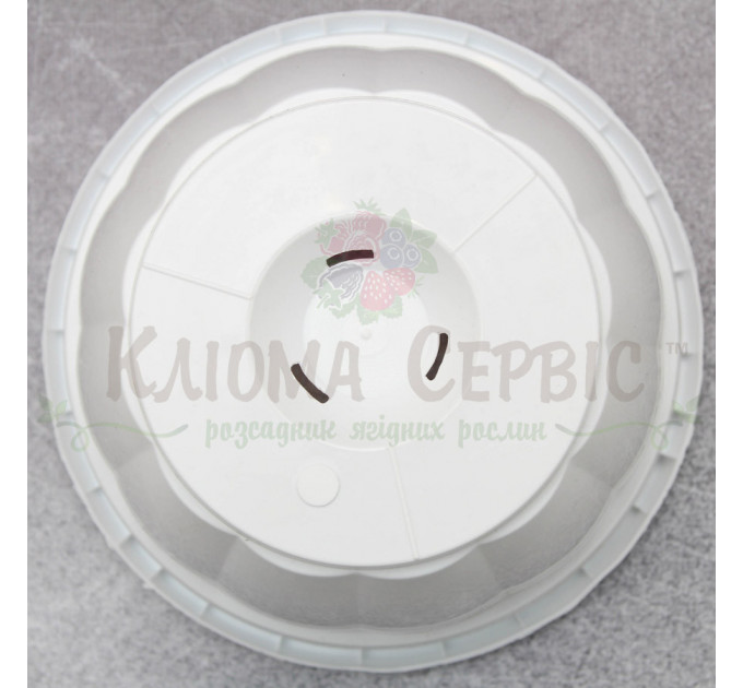 Горшок подвесной 2,5 л с крючком (20*12,5) белый Украина