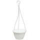 Горшок подвесной 2,5 л с крючком (20*12,5) белый Украина