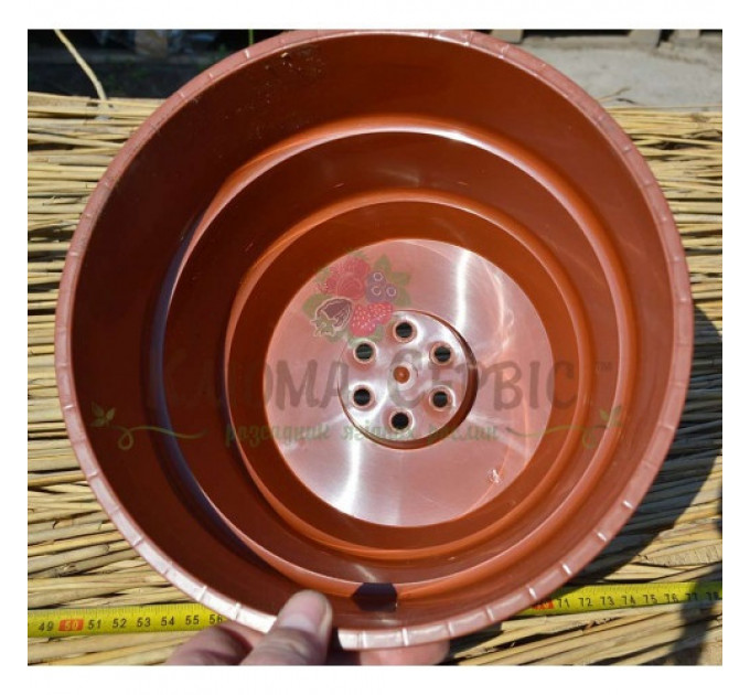 Горшок подвесной 5,4 л с крючком (25*16) терракот Украина