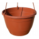 Горшок подвесной 5,4 л с крючком (25*16) терракот Украина