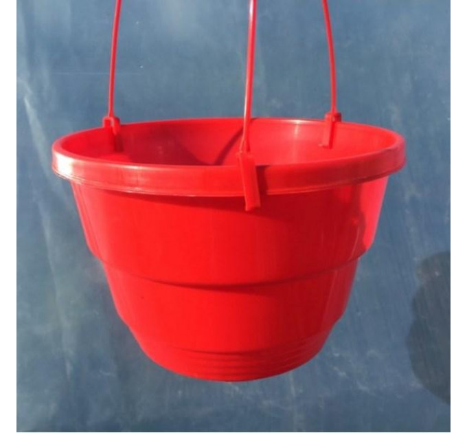 Підвісний горщик для квітів 2.5 л, червоний (Україна)