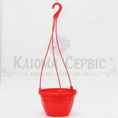 Підвісний горщик для квітів 2.5 л, червоний (Україна)