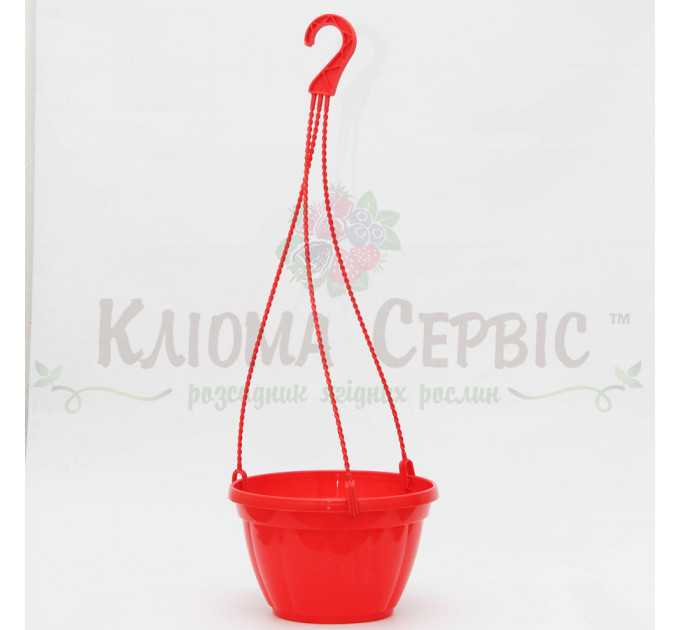 Підвісний горщик для квітів 2.5 л, червоний (Україна)
