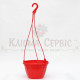 Підвісний горщик для квітів 2.5 л, червоний (Україна)