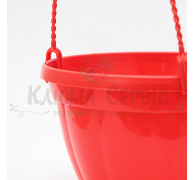 Підвісний горщик для квітів 2.5 л, червоний (Україна)