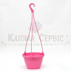 Підвісний горщик для квітів 2.5 л, рожевий (Україна)