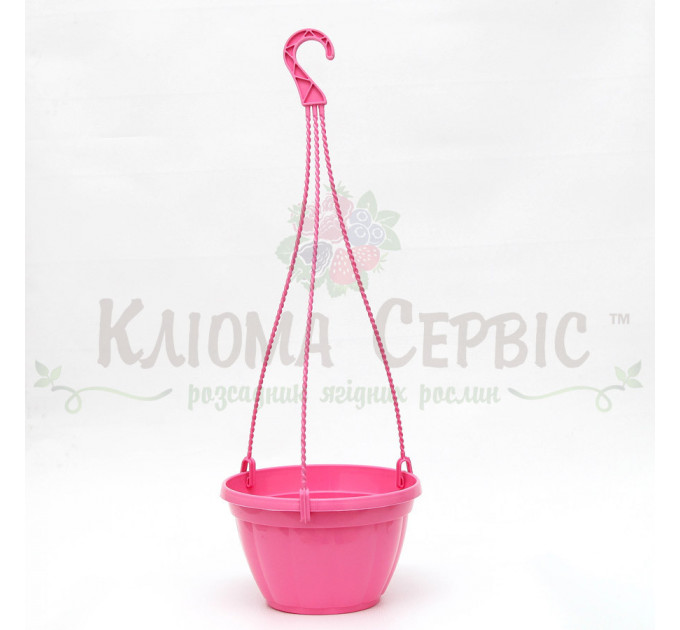 Підвісний горщик для квітів 2.5 л, рожевий (Україна)