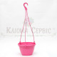 Підвісний горщик для квітів 2.5 л, рожевий (Україна)