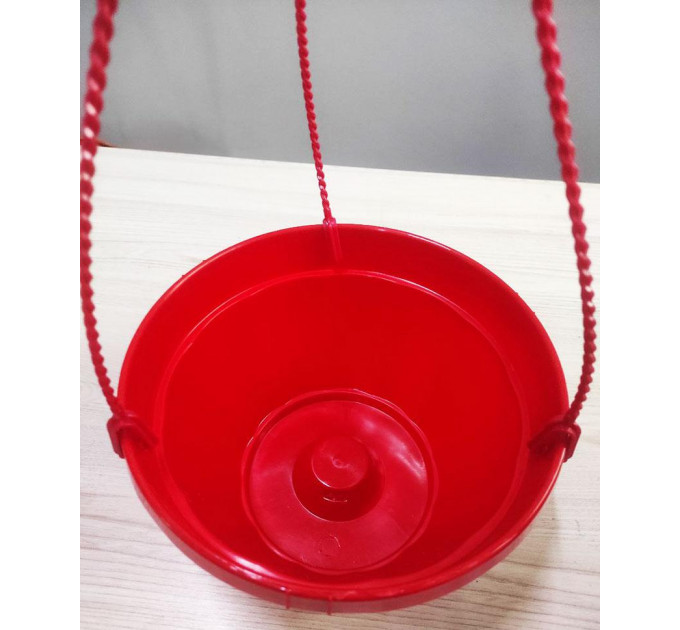 Горшок подвесной 3.7 л с крючком (22*14) малиновый Украина