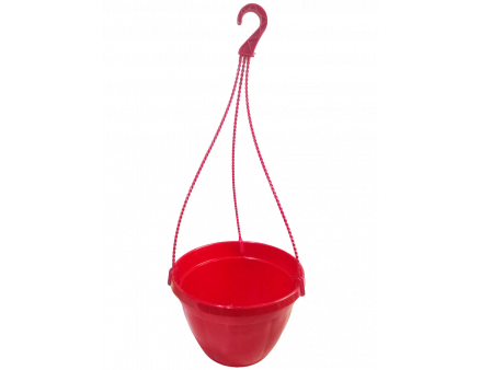 Підвісний горщик для квітів 3.7 л, малиновий (Україна)
