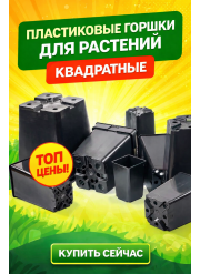 Квадратные горшки для растений
