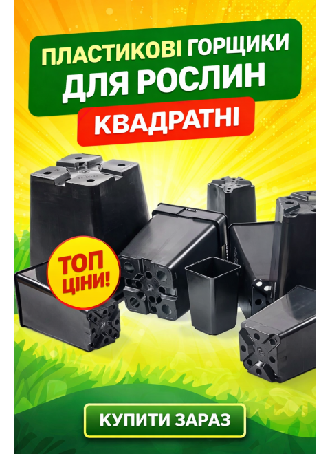Квадратні горщики для рослин