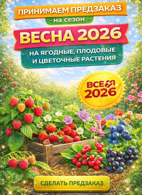 Предзаказы на сезон Весна 2026 года на ягодные растения