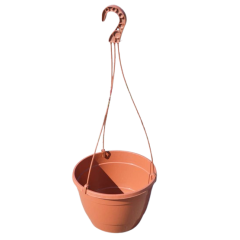 Горшок подвесной 5,4 л с крючком (25*16) терракот Украина