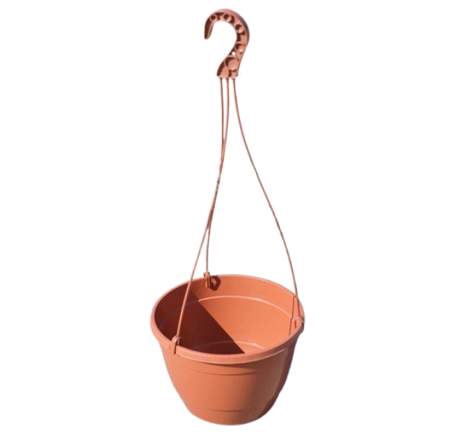 Горшок подвесной 5,4 л с крючком (25*16) терракот Украина