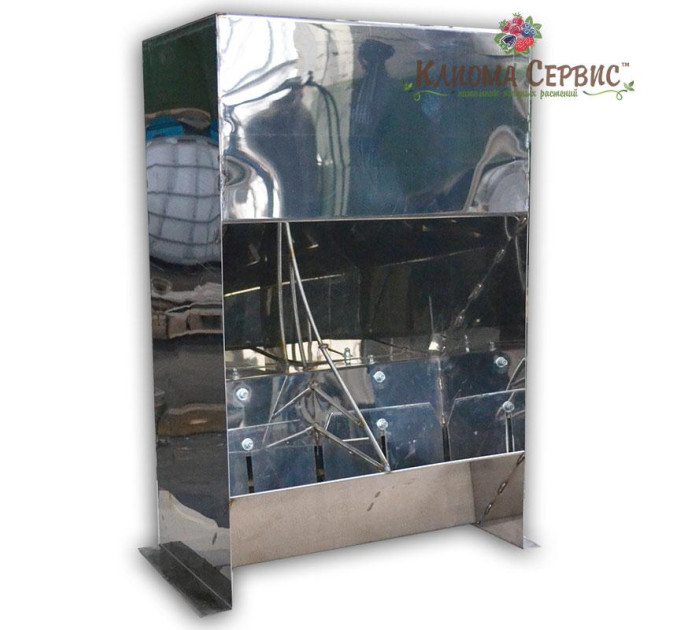 Бункерна годівниця для свиней на 2 секції із нержавійки марки 304