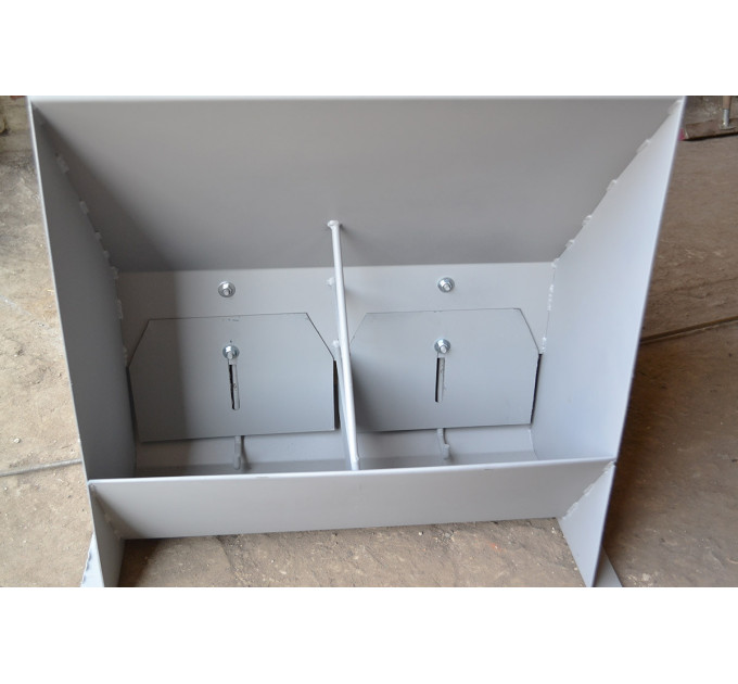 Годівниця для свиней, 2-секційна двостороння (14-30 голів)