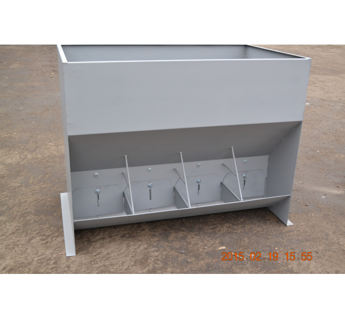 Кормушка для свиней бункерная 4 секции 15-30 голов 280 л