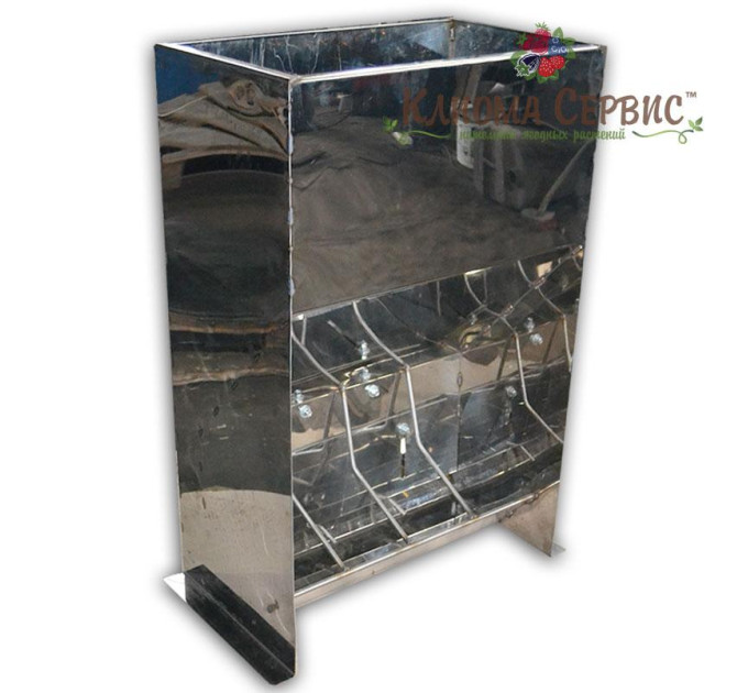 Кормушка для поросят весом 10-50 кг на доращивание 4 секции (нержавейка)