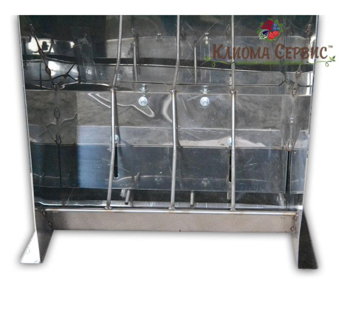 Кормушка для поросят весом 10-50 кг на доращивание 4 секции (нержавейка)