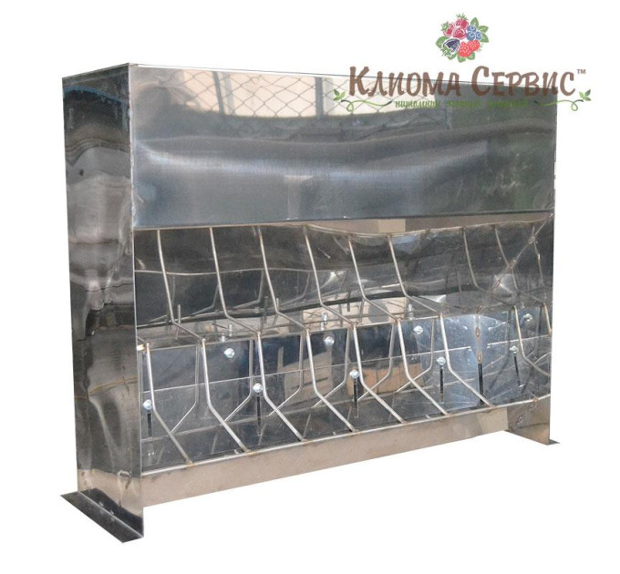 Кормушки для поросят (от 10 - 50 кг) для доращивания 8 секции (нержавейка)