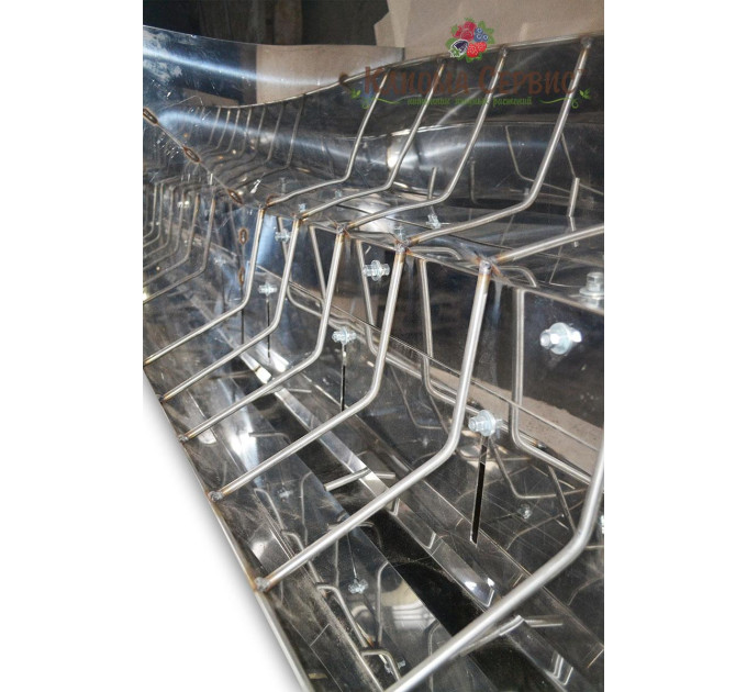 Кормушки для поросят (от 10 - 50 кг) для доращивания 8 секции (нержавейка)