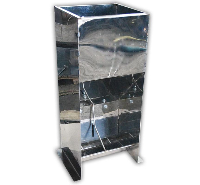 Годівниці для поросят (від 10-50 кг) для дорощування 2 секції (нержавійка)