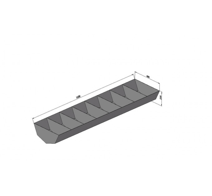 Кормушка групповая 1000х400х230мм