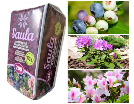 Торфяной субстрат для голубики и рододендронов SAULA, 200 л