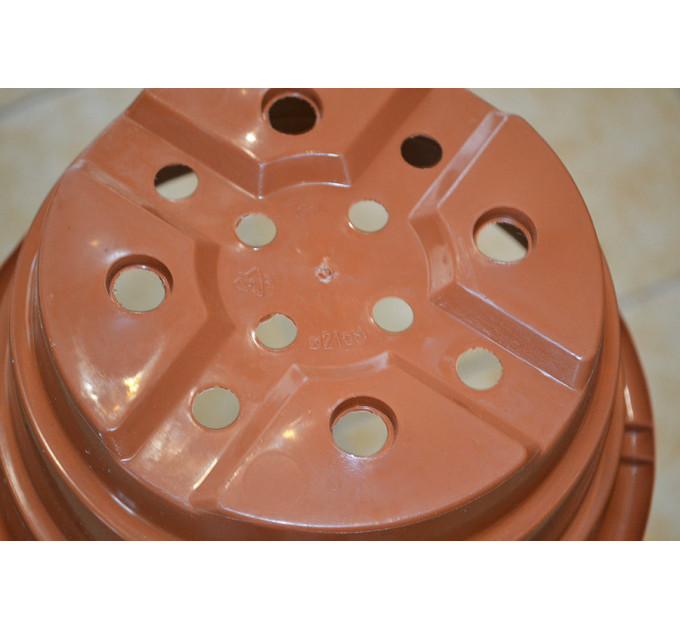 Тарелка под хризантемы LotPlast 3 л d21 терракот