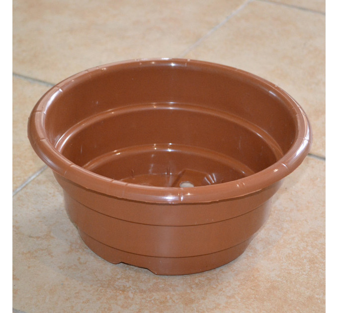 Тарелка под хризантемы LotPlast 3 л d21 терракот