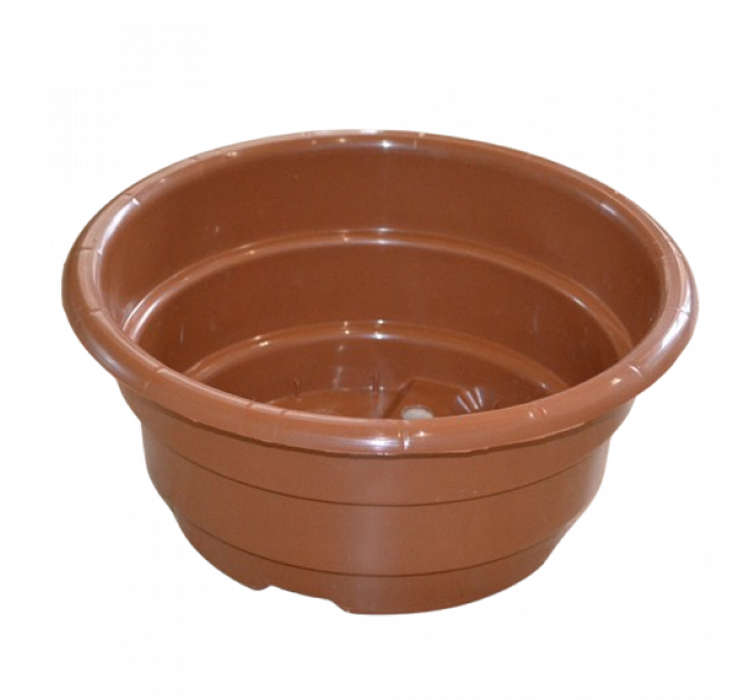 Тарелка под хризантемы LotPlast 3 л d21 терракот