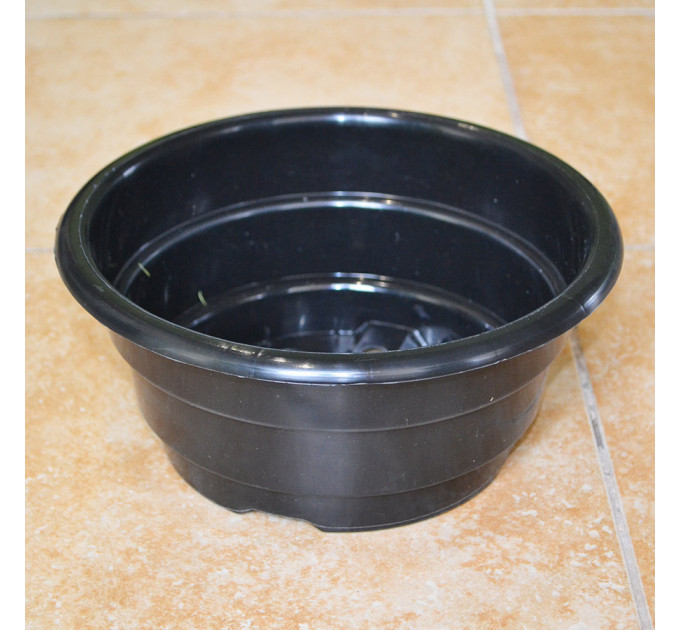 Тарелка под хризантемы LotPlast 3 л d21 черный