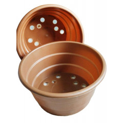 Горшки-миски для хризантем 2.4 л (20*9,5) Украина, теракот