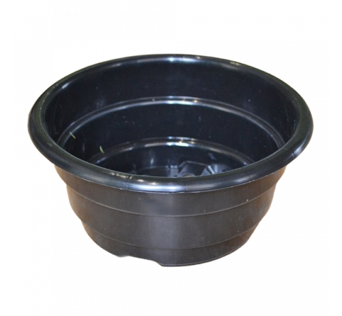 Тарелка под хризантемы LotPlast 3 л d21 черный