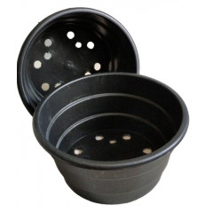 Горшки-миски для хризантем 2.4 л (20*9,5) Украина, черный