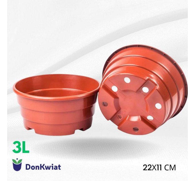 Горшок для хризантем 3 л 22*11, Donkwiat B3