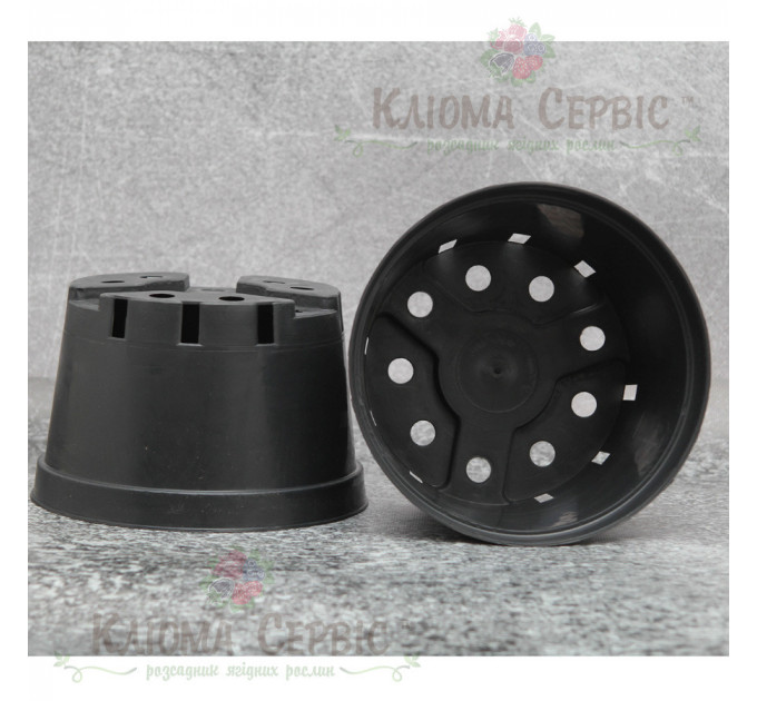 Горшки Kloda миски для хризанте 3 л (20*12,7) м, чорные