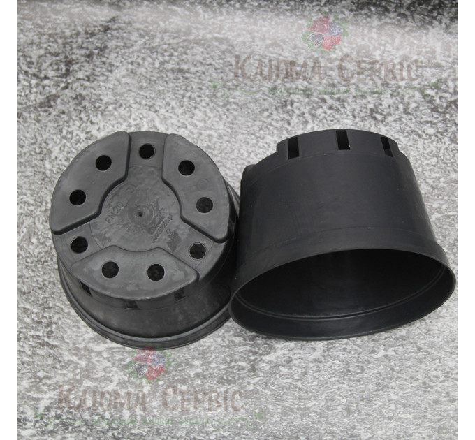 Горшки Kloda миски для хризанте 3 л (20*12,7) м, чорные