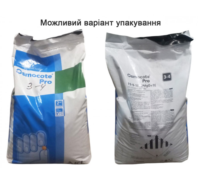 Добриво Osmocote Pro 3-4 м 19+9+10+2MgO+TE, 25 кг