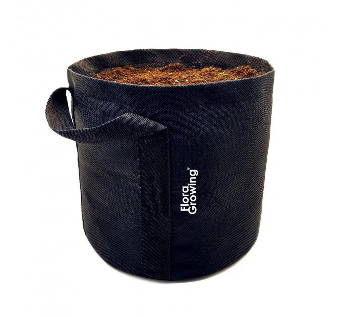 Тканевый горшок для растений Grow Bag 10 л 24х24 см