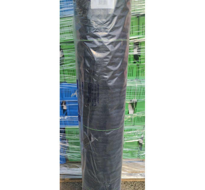 Агроткань Marma 100г/кв.м 2.10 м*100 м черная, зеленые полоски