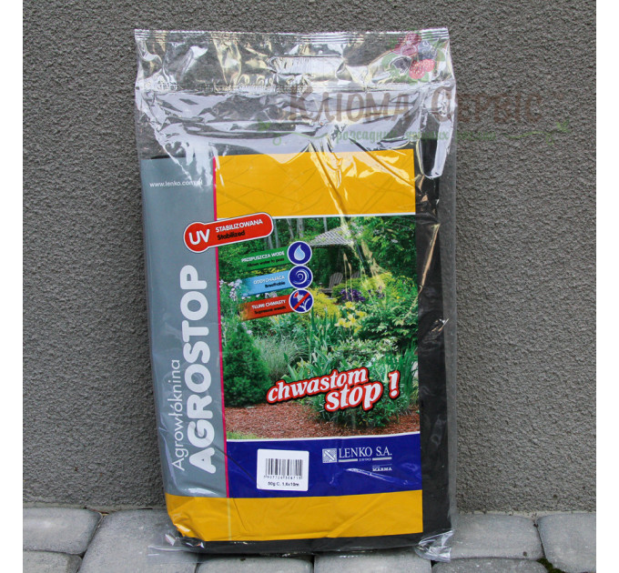 Агроволокно Marma Agrostop 50г/кв.м 3.2 м*10 м черное в пакете
