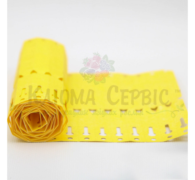 Бирка для растений Петелька Tyvek 12.7x160 мм, желтая