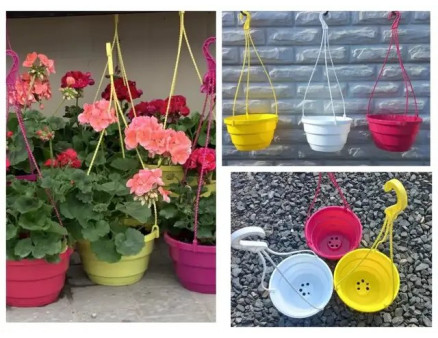 Підвісні горщики: як створити яскраву квітучу композицію на балконі