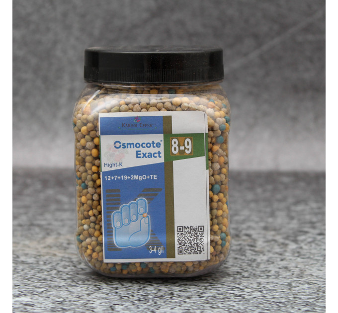 Удобрение Osmocote Exact High-K 8-9 м 12+7+19+Te, 1 кг ПЭТ