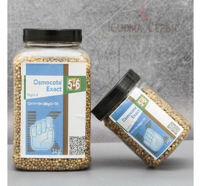 Добриво Osmocote Exact High-K 5-6 м, 12+7+19+Te, 1 кг ПЭТ